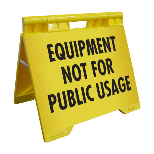 Equipment Not For Public Usage - Evarite A - Frame Sign - New Signs
