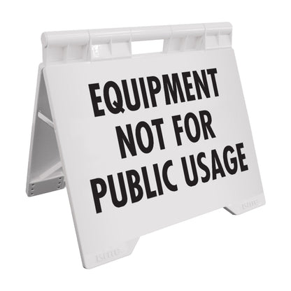 Equipment Not For Public Usage - Evarite A - Frame Sign - New Signs