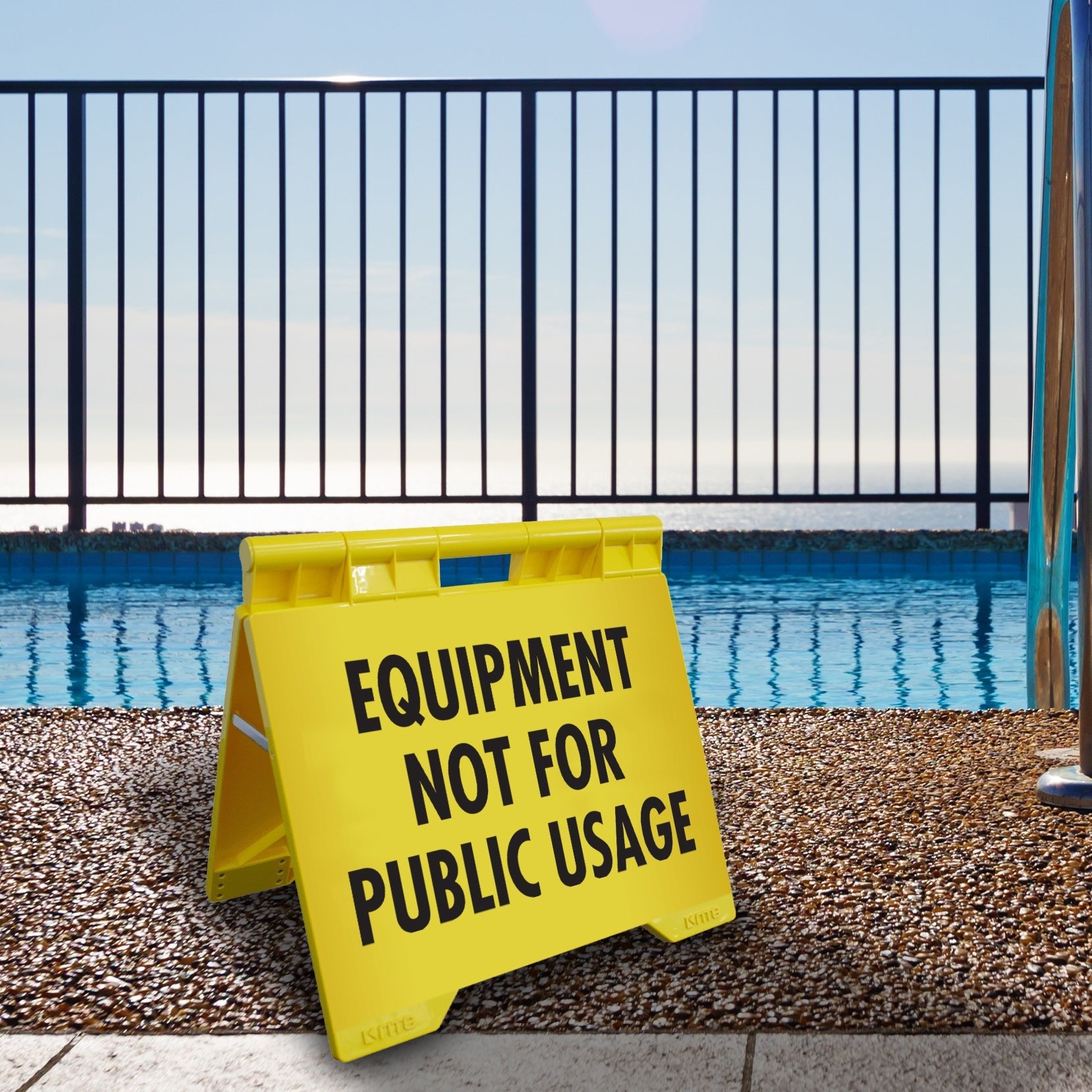 Equipment Not For Public Usage - Evarite A - Frame Sign - New Signs