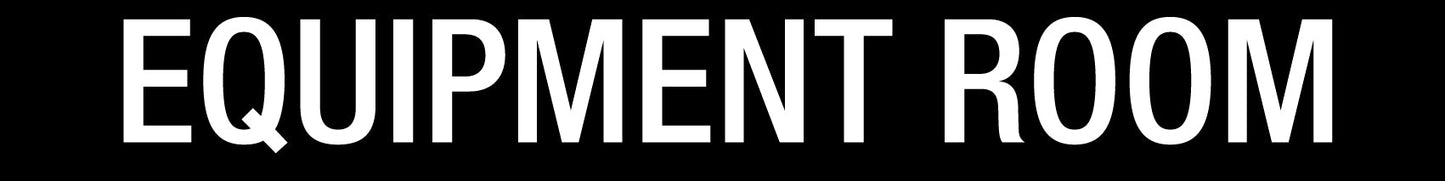 Equipment Room - Statutory Sign - New Signs