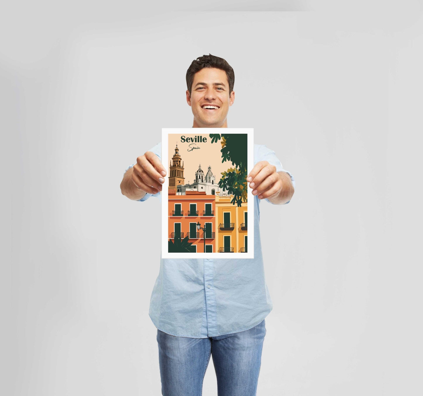 European Places Seville Poster Wall Art Prints - New Signs