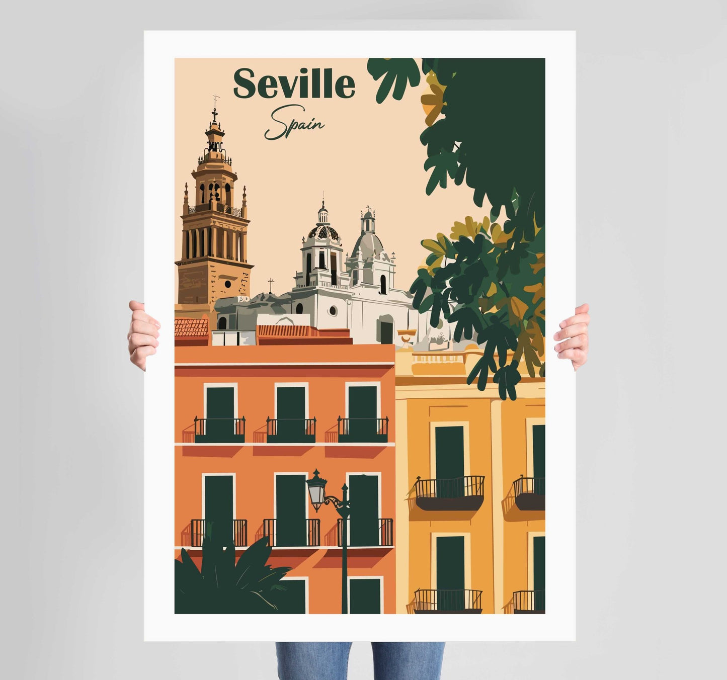 European Places Seville Poster Wall Art Prints - New Signs