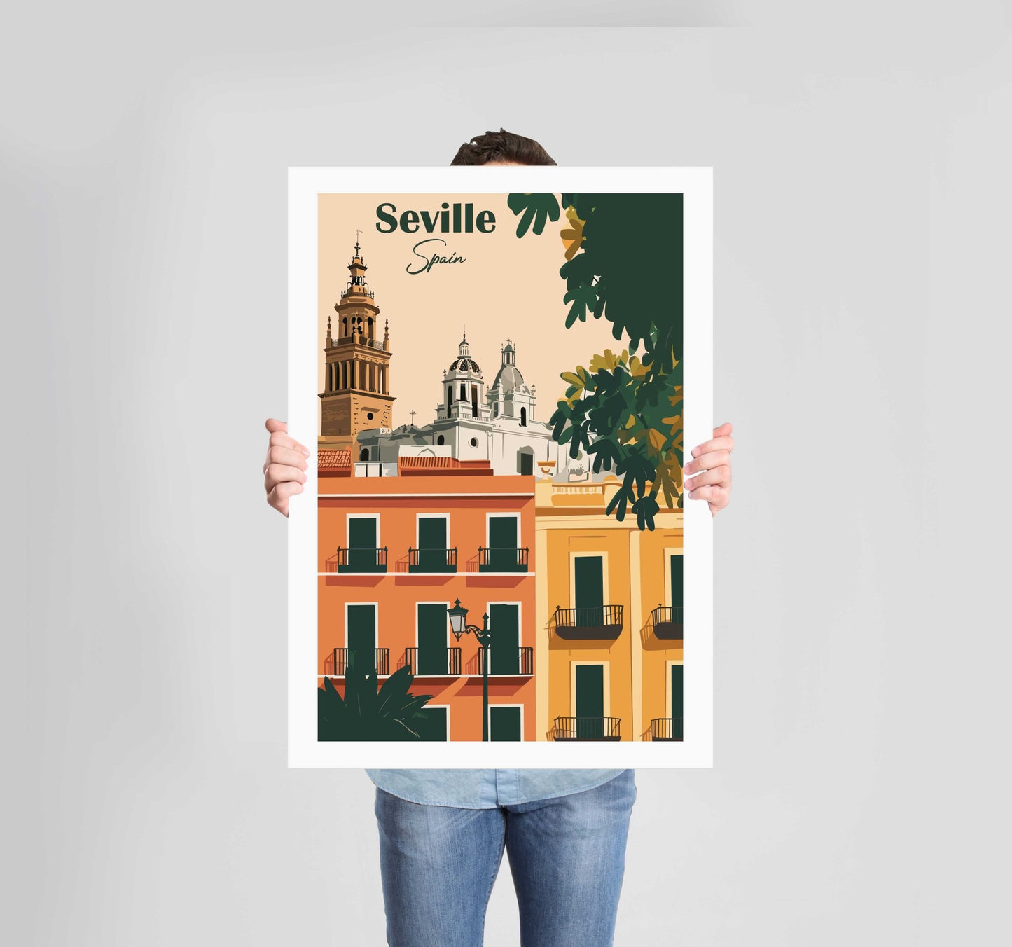 European Places Seville Poster Wall Art Prints - New Signs