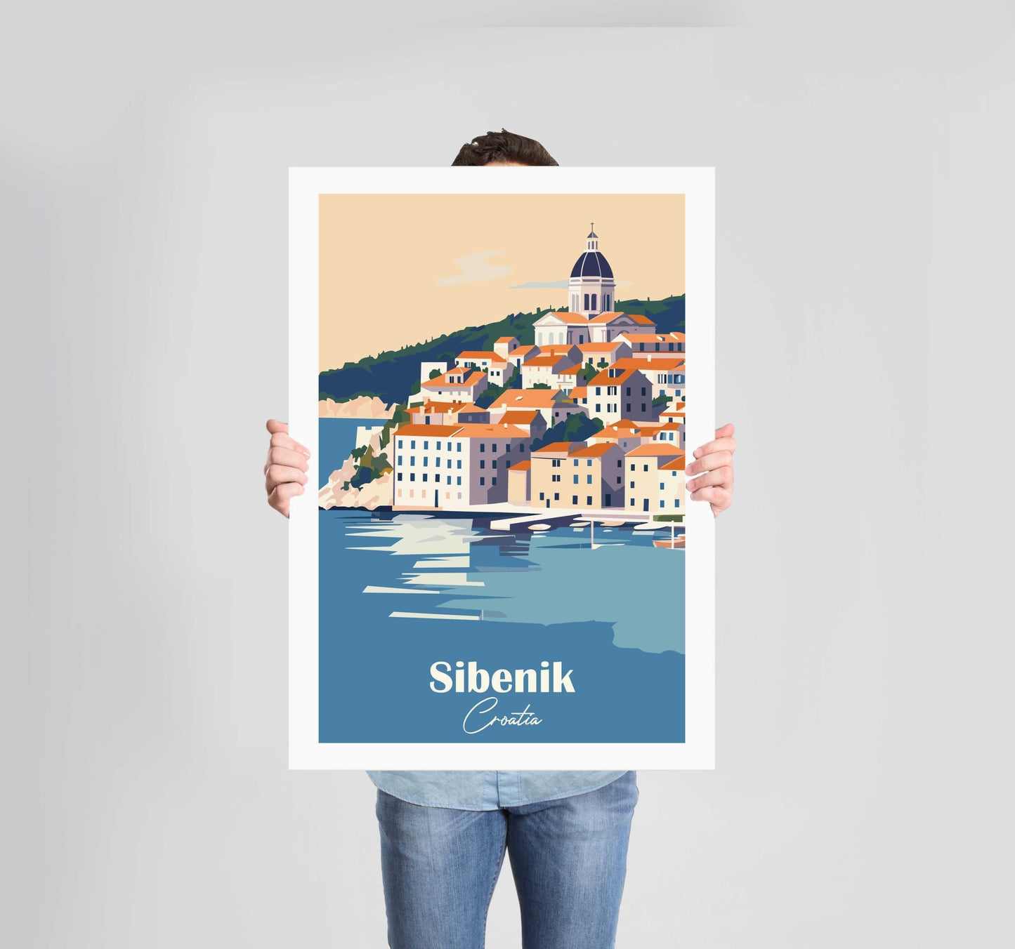 European Places Sibenik Poster Wall Art Prints - New Signs