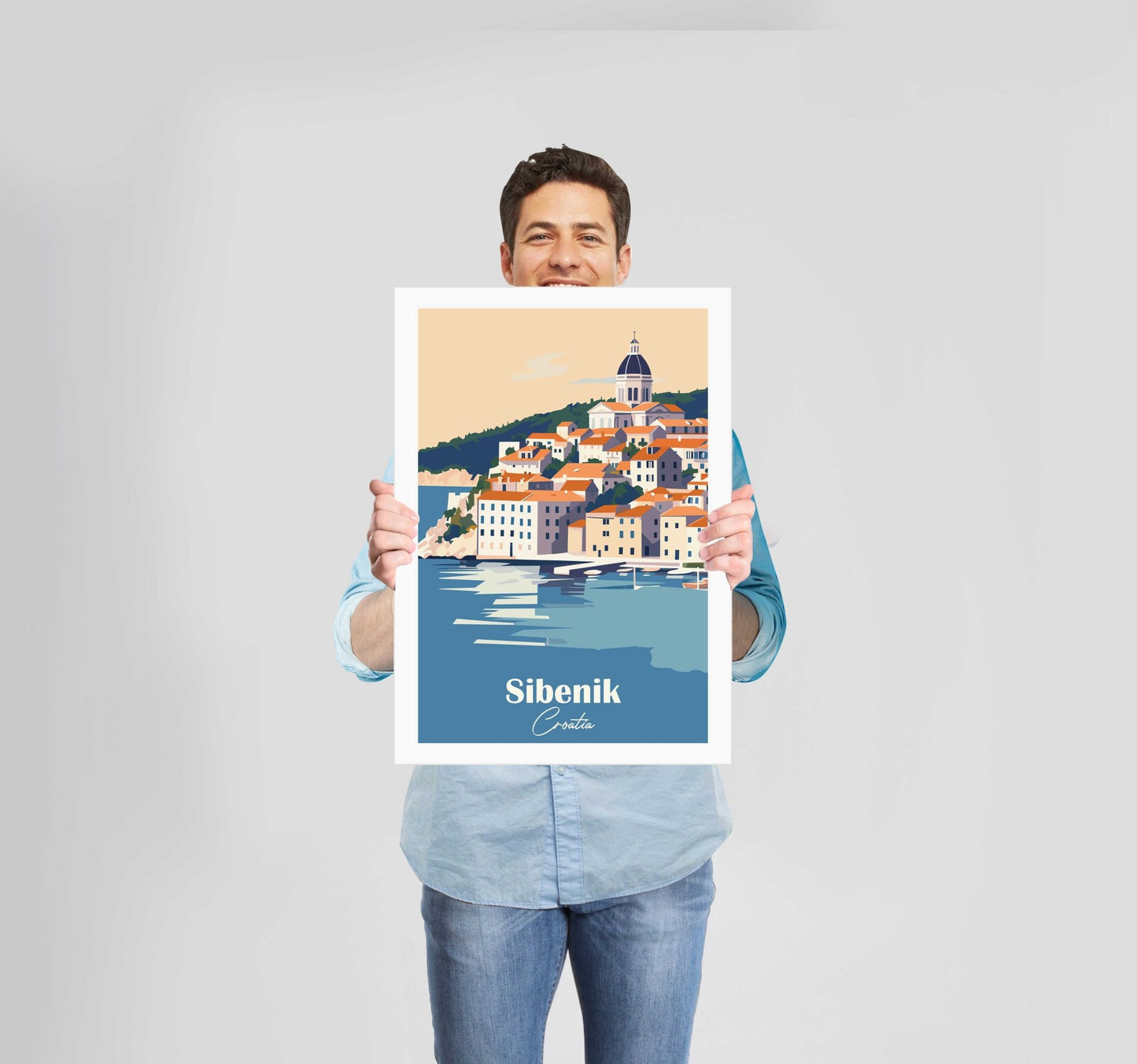 European Places Sibenik Poster Wall Art Prints - New Signs