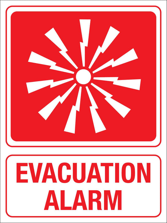 Evacuation Alarm Sign - New Signs