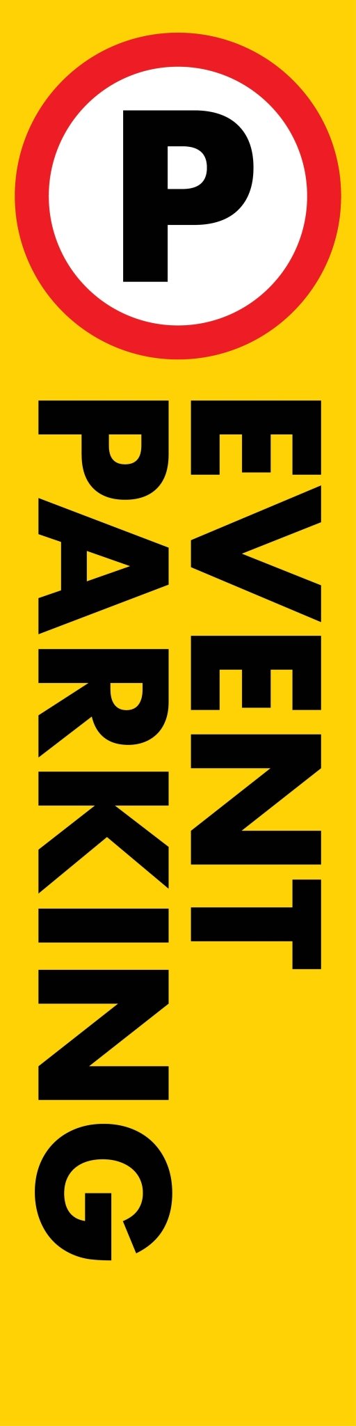 Event Parking - Corflute Bollard Cover - New Signs