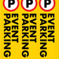 Event Parking - Corflute Bollard Cover - New Signs