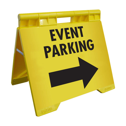 Event Parking Right Arrow - Evarite A - Frame Sign - New Signs