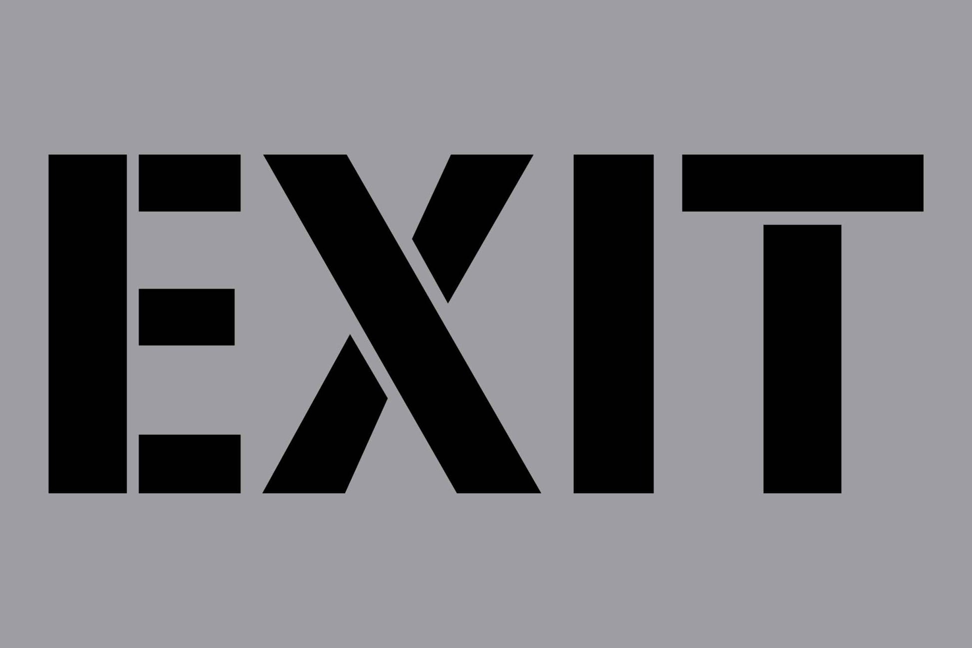 Exit - Aluminium Composite Stencil - New Signs