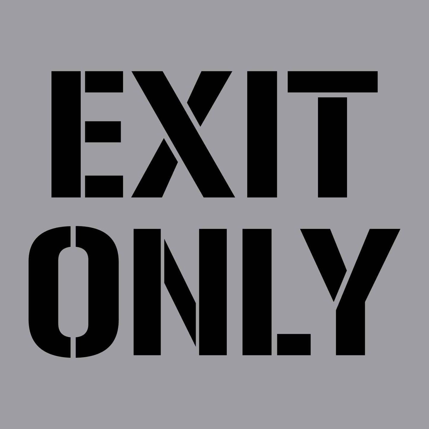 Exit Only - Aluminium Composite Stencil - New Signs