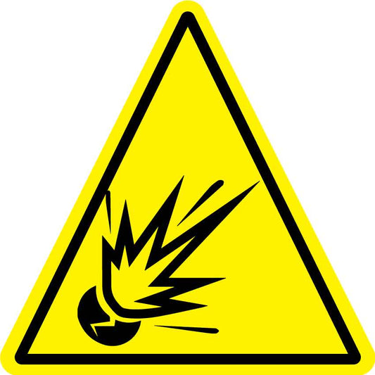 Explosion (Triangle) Decal - New Signs