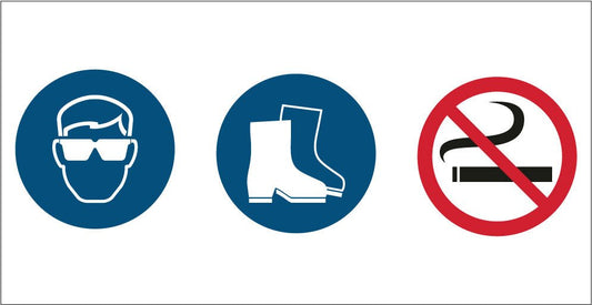 Eye Foot Smoking Small Sign - New Signs