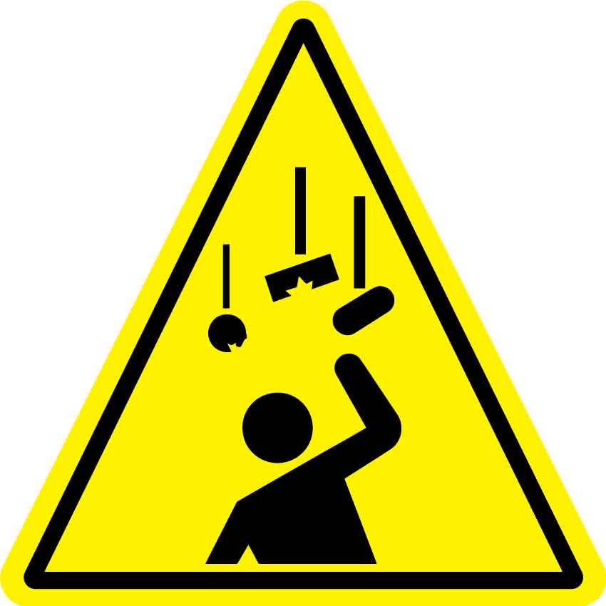 Falling Objects (Triangle) Decal - New Signs