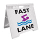 Fast Lane - Evarite A - Frame Sign - New Signs