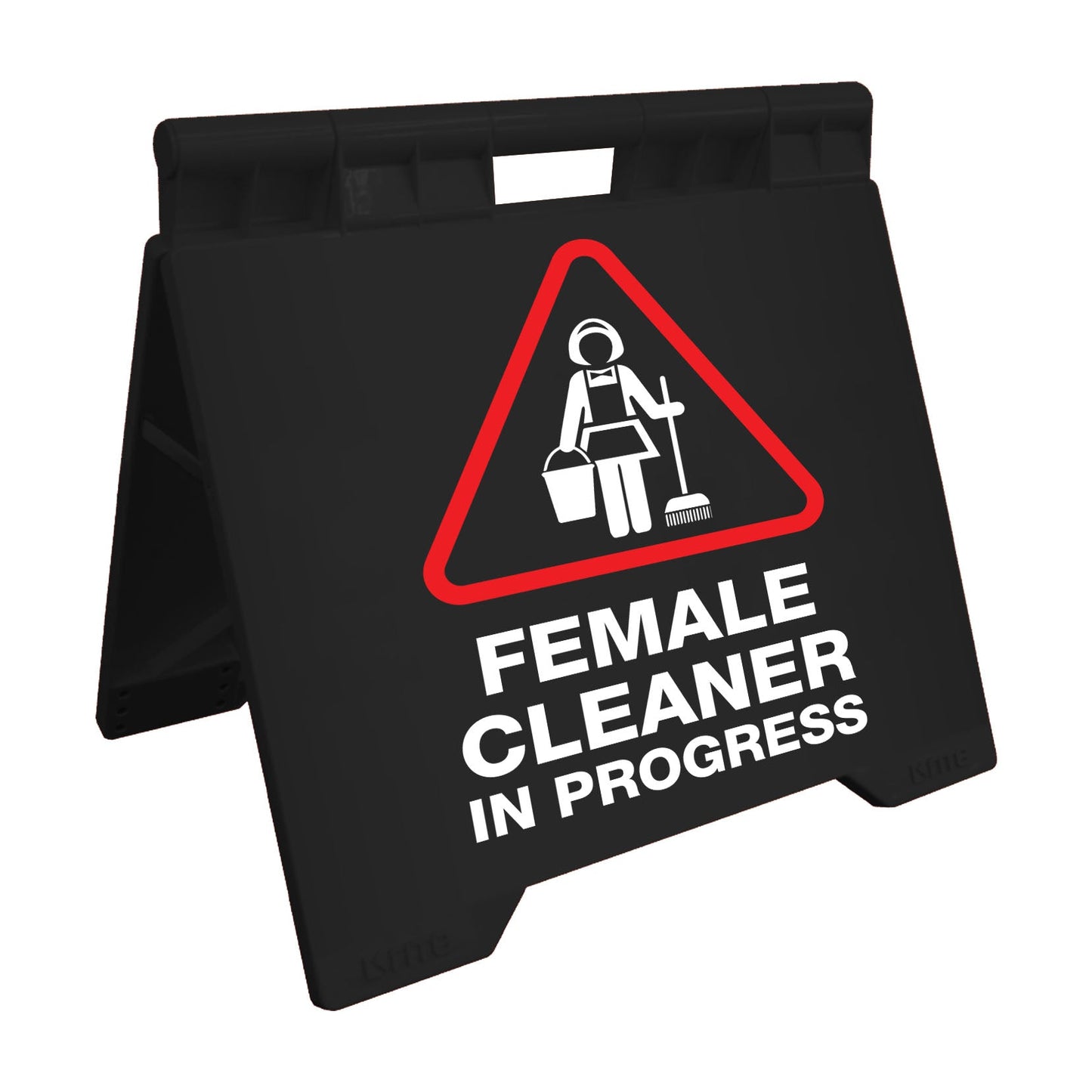 Female Cleaner In Progress - Evarite A - Frame Sign - New Signs