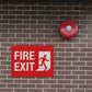 Fire Exit With Icon Sign - New Signs