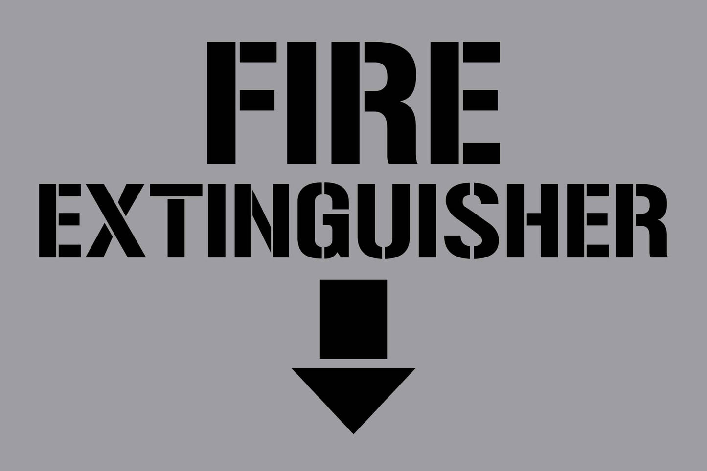 Fire Extinguisher - Aluminium Composite Stencil - New Signs