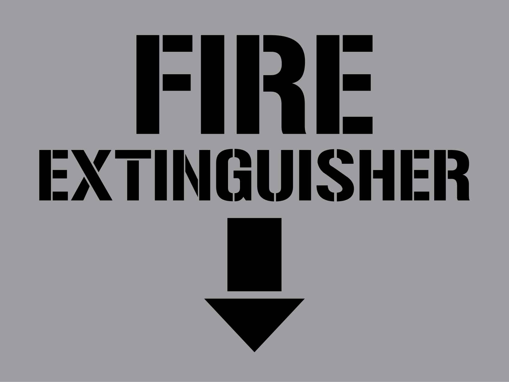 Fire Extinguisher - Aluminium Composite Stencil - New Signs
