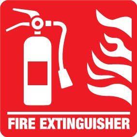 Fire Extinguisher Fire Vehicle Sticker - New Signs