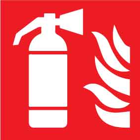 Fire Extinguisher (Square) Decal - New Signs