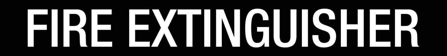 Fire Extinguisher - Statutory Sign - New Signs