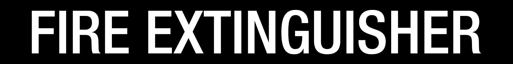 Fire Extinguisher - Statutory Sign - New Signs