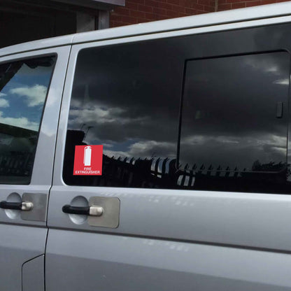 Fire Extinguisher Vehicle Sticker - New Signs