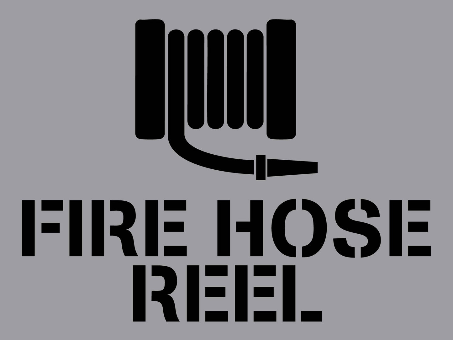 Fire Hose Reel - Aluminium Composite Stencil - New Signs