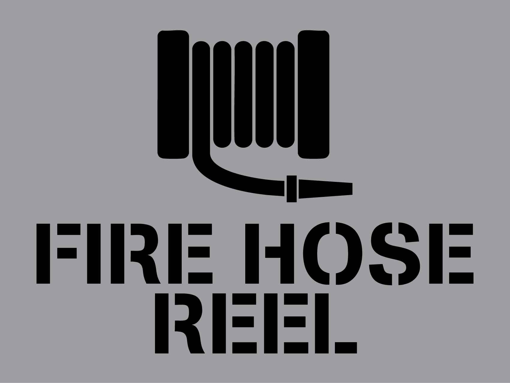 Fire Hose Reel - Aluminium Composite Stencil - New Signs