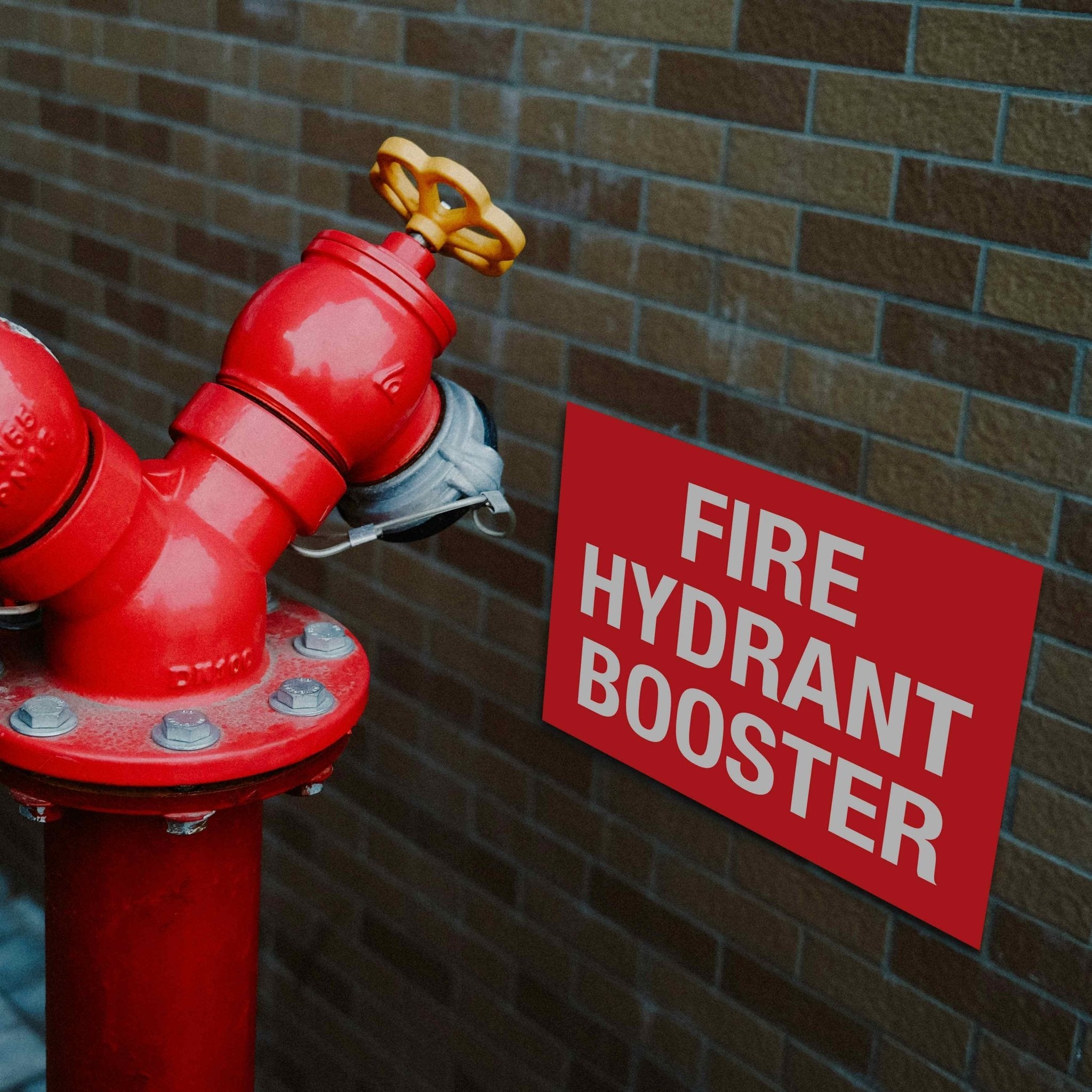 Fire Hydrant Booster Sign – New Signs