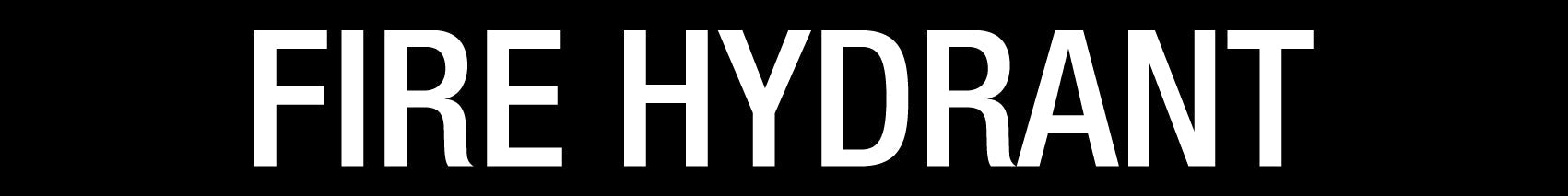 Fire Hydrant - Statutory Sign - New Signs