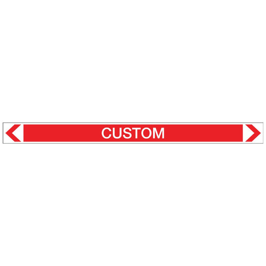 Fire Protection - Custom - Pipe Marker Sticker - New Signs