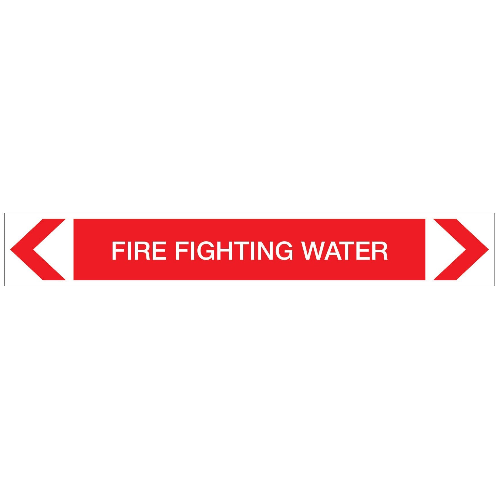 Fire Protection - Fire Fighting Water - Pipe Marker Sticker - New Signs
