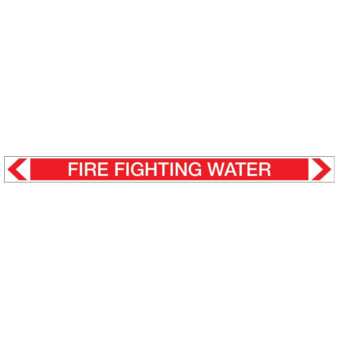 Fire Protection - Fire Fighting Water - Pipe Marker Sticker - New Signs