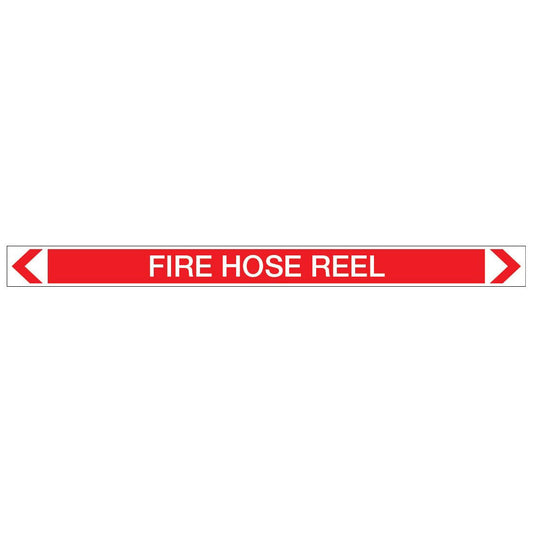Fire Protection - Fire Hose Reel - Pipe Marker Sticker - New Signs