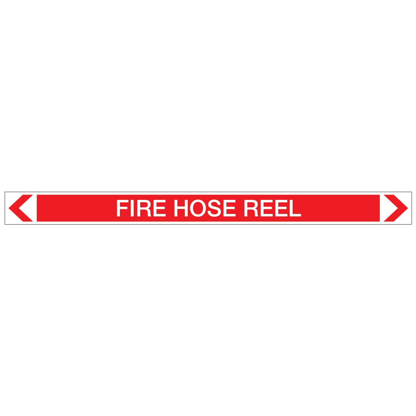 Fire Protection - Fire Hose Reel - Pipe Marker Sticker - New Signs