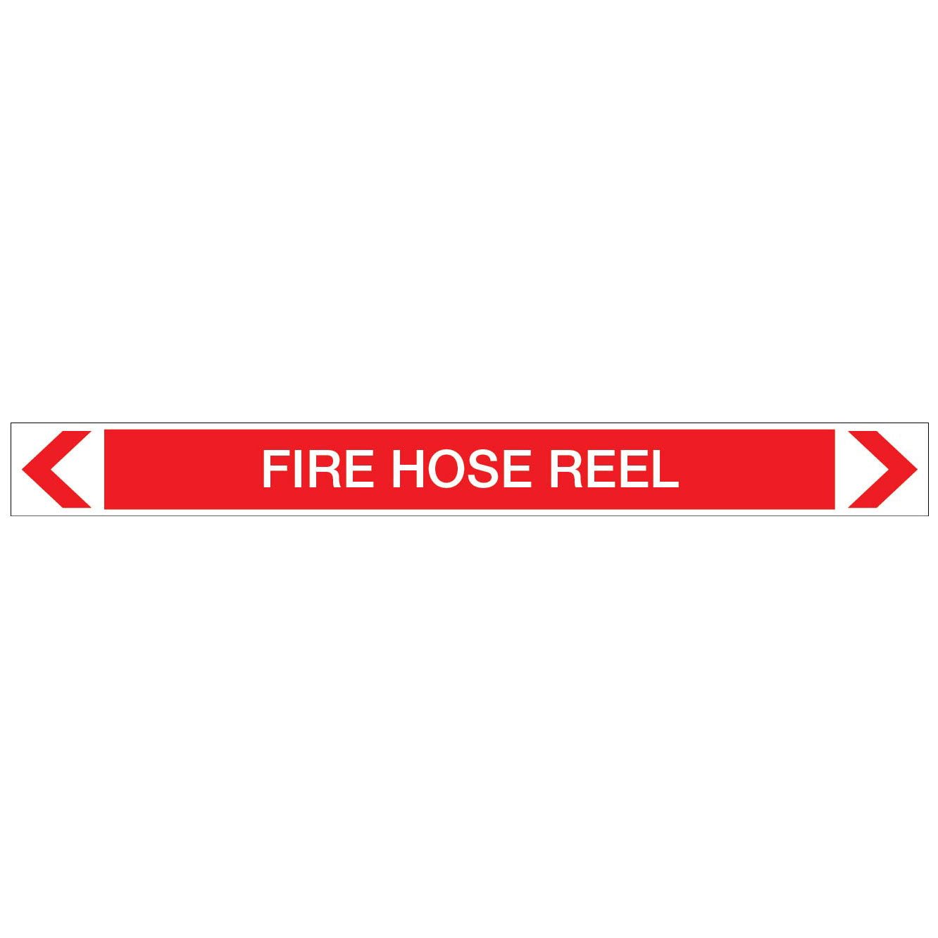 Fire Protection - Fire Hose Reel - Pipe Marker Sticker - New Signs