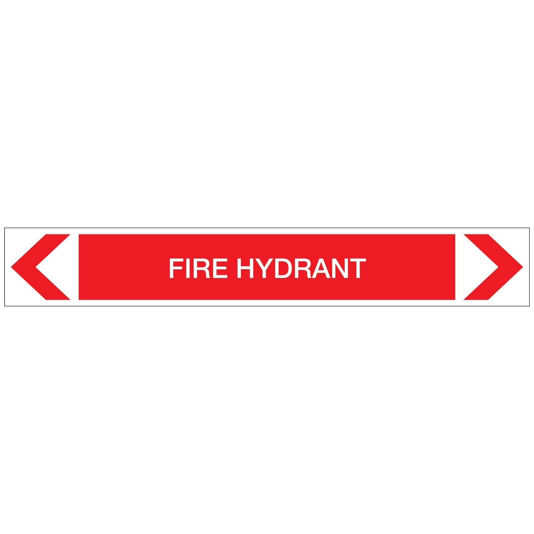 Fire Protection - Fire Hydrant - Pipe Marker Sticker - New Signs