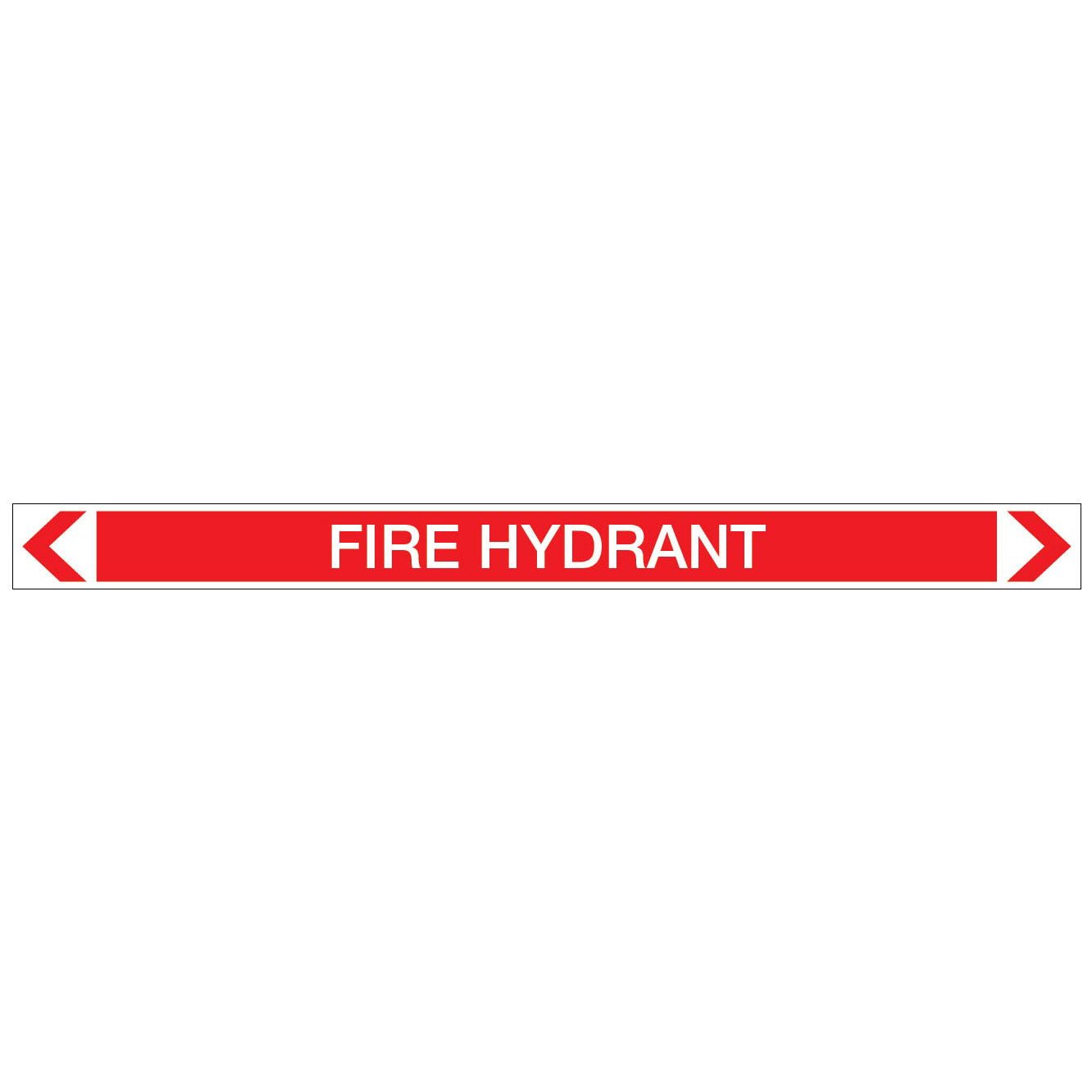 Fire Protection - Fire Hydrant - Pipe Marker Sticker - New Signs