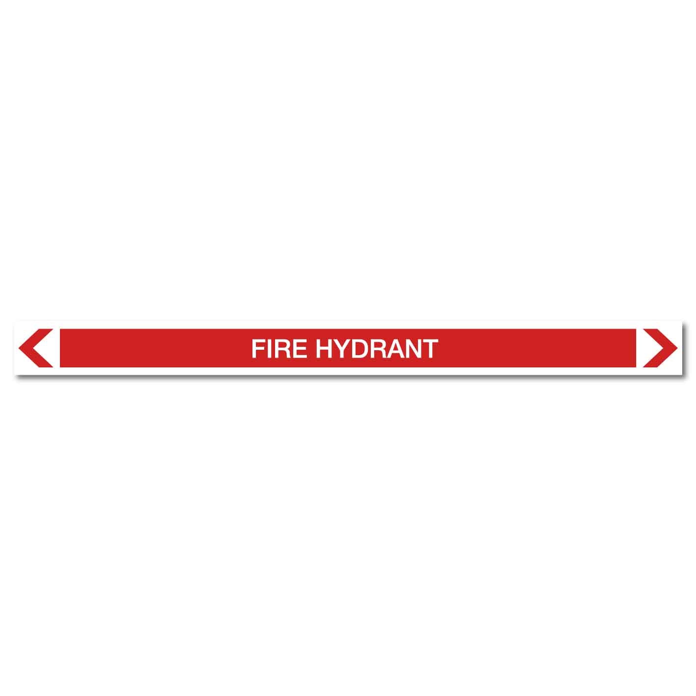 Fire Protection - Fire Hydrant - Pipe Marker Sticker - New Signs