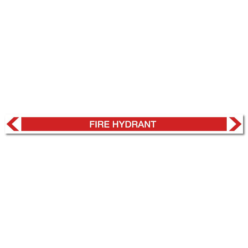 Fire Protection - Fire Hydrant - Pipe Marker Sticker – New Signs