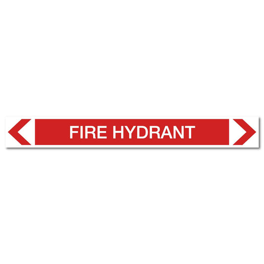 Fire Protection - Fire Hydrant - Pipe Marker Sticker - New Signs