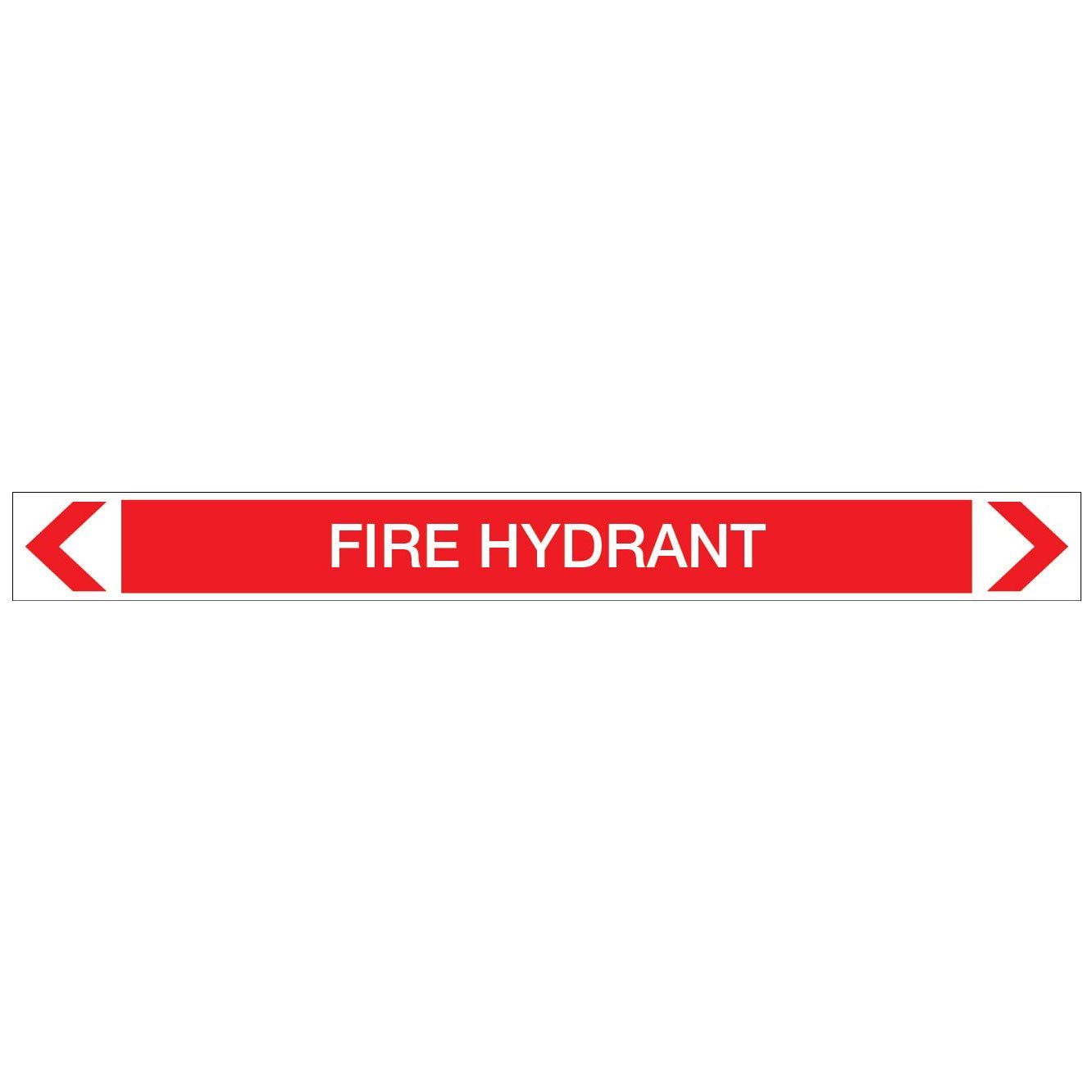 Fire Protection - Fire Hydrant - Pipe Marker Sticker - New Signs