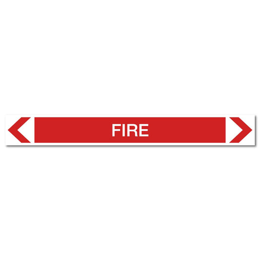 Fire Protection - Fire - Pipe Marker Sticker - New Signs