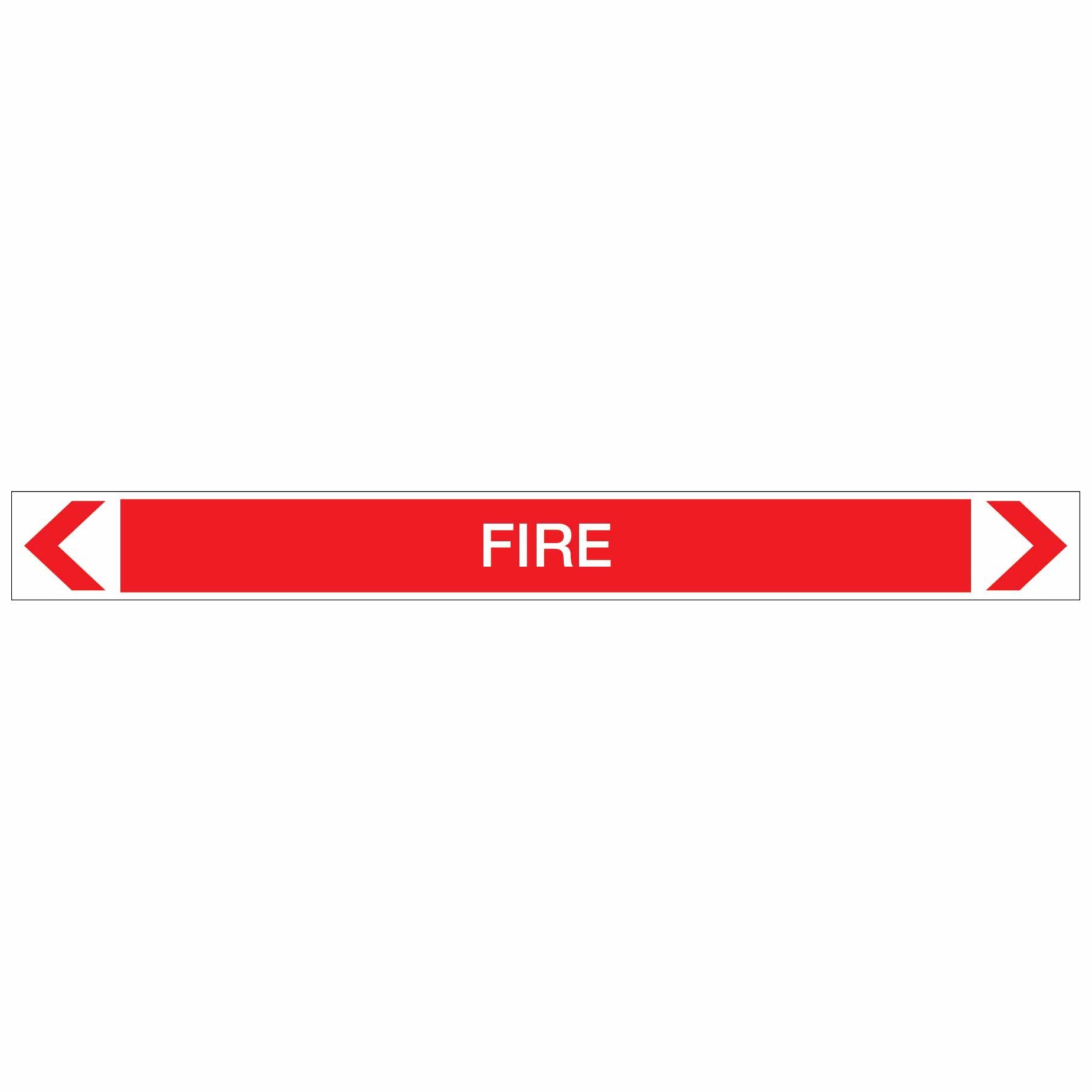 Fire Protection - Fire - Pipe Marker Sticker - New Signs
