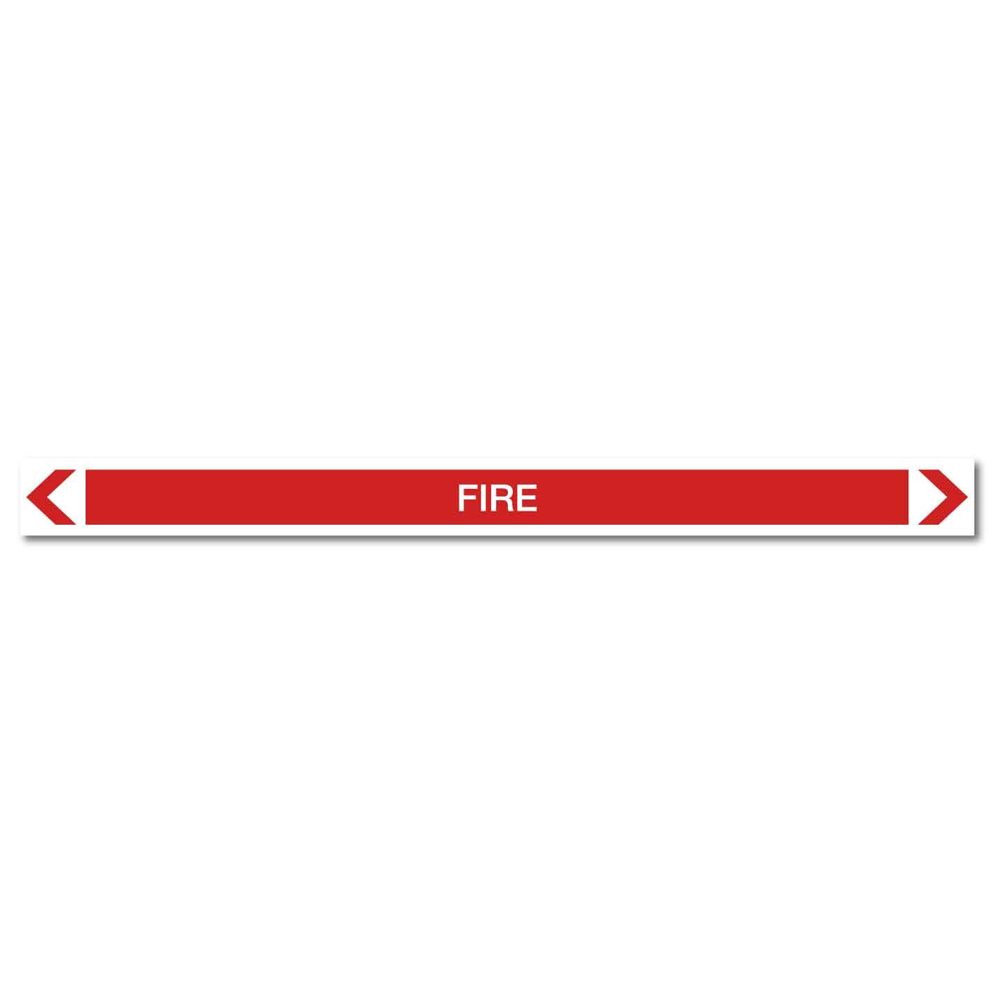 Fire Protection - Fire - Pipe Marker Sticker - New Signs