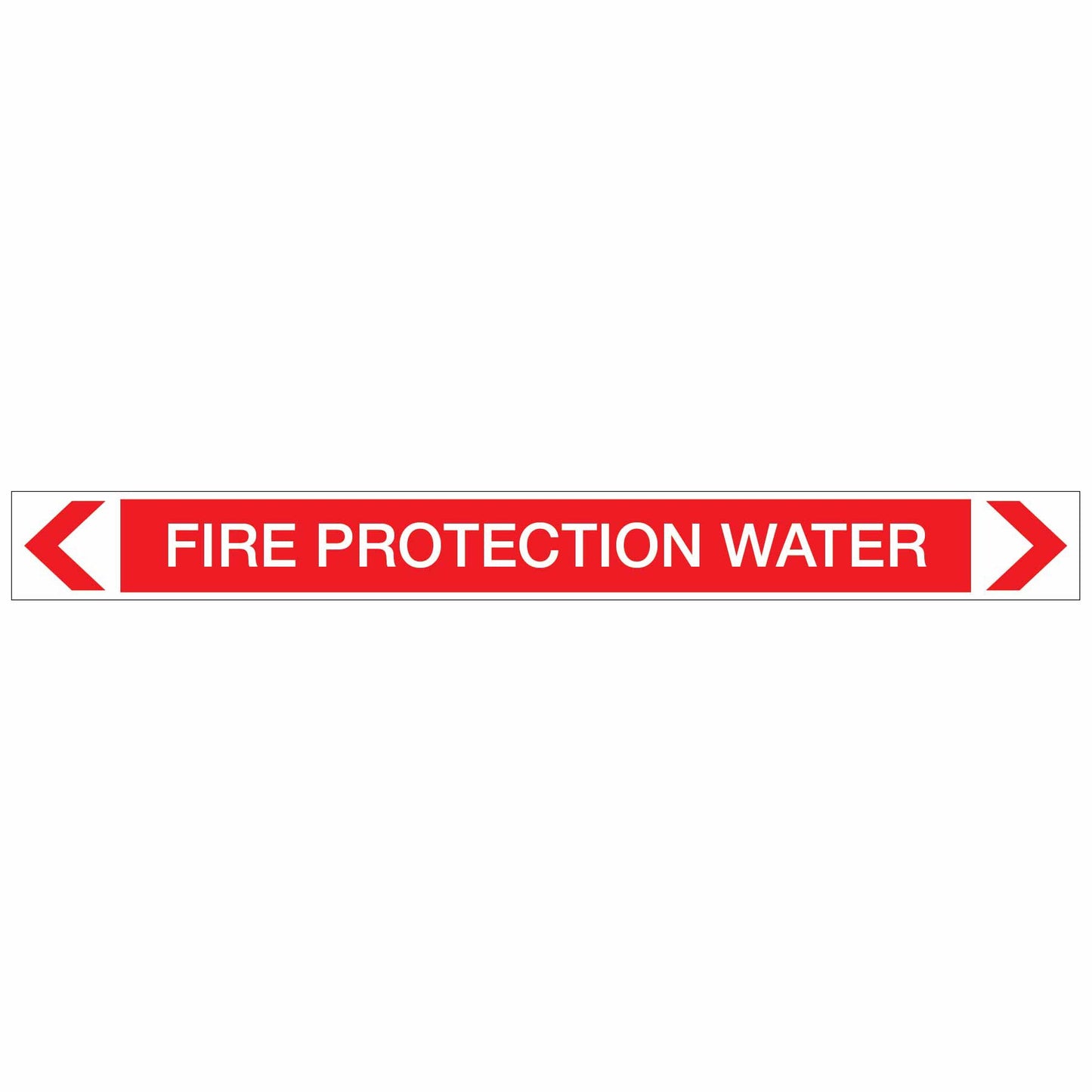 Fire Protection - Fire Protection Water - Pipe Marker Sticker - New Signs