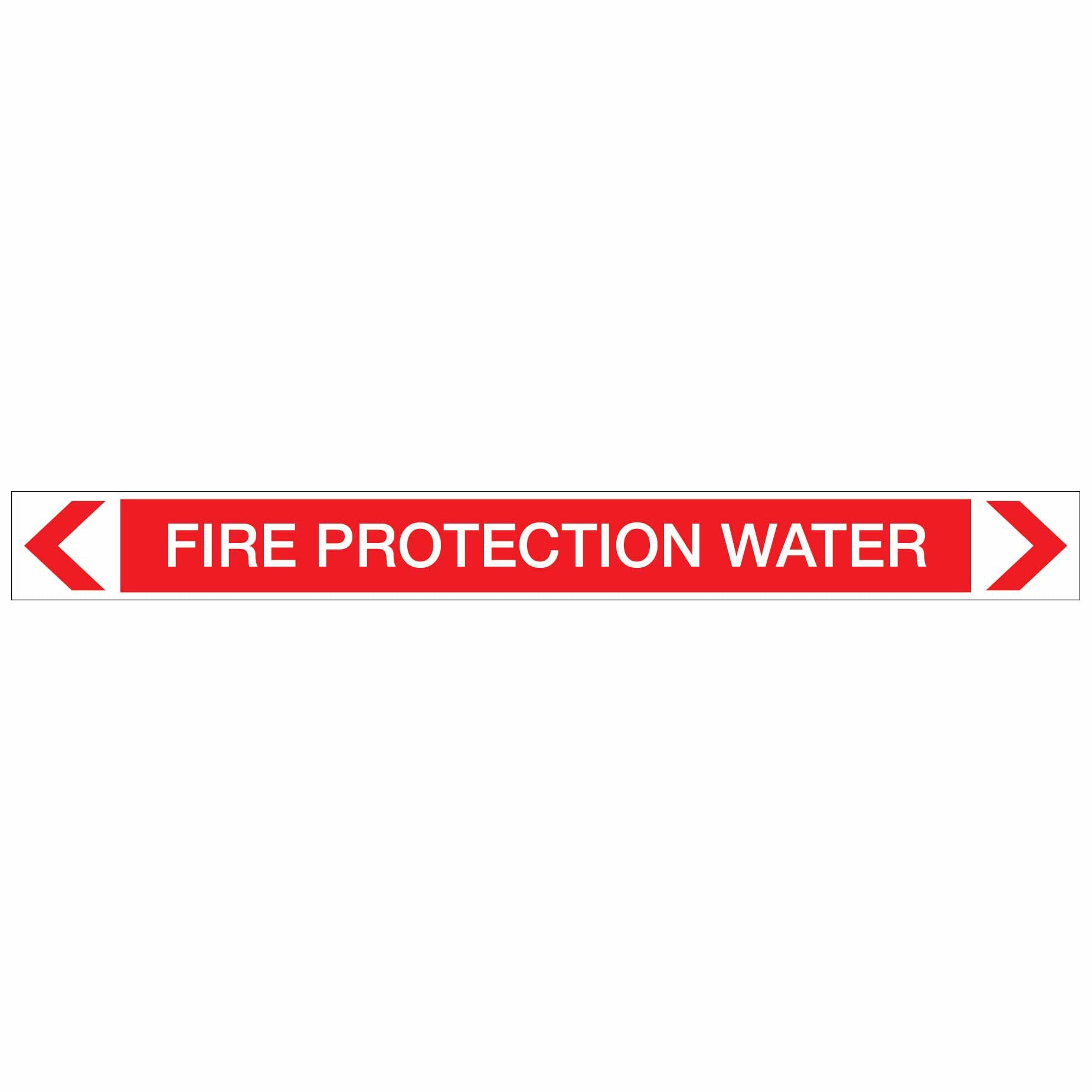 Fire Protection - Fire Protection Water - Pipe Marker Sticker - New Signs