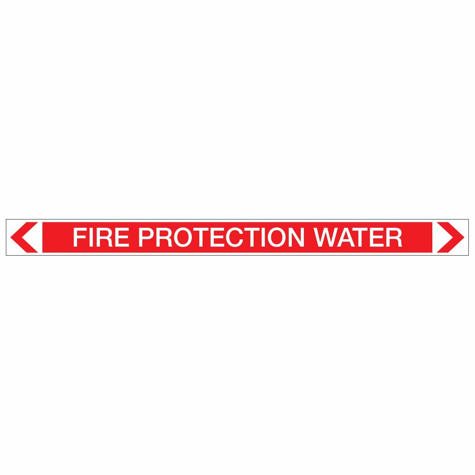 Fire Protection - Fire Protection Water - Pipe Marker Sticker - New Signs